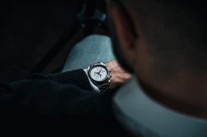 a man wearing luxury watch